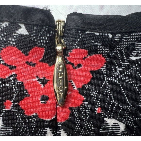 JUICY COUTURE Y2K Eloise Floral Combo Print Fit & Flare Dress Fluttered Skirt S - Picture 5 of 8